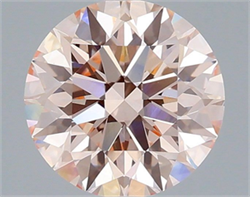 Picture of Lab Grown Diamond 2.05 Carats, Round with Ideal Cut, Fancy Pink Color, VS1 Clarity and Certified by IGI