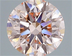 Picture of Lab Grown Diamond 2.01 Carats, Round with Ideal Cut, Fancy Pink Color, VVS2 Clarity and Certified by IGI