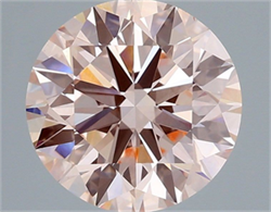 Picture of Lab Grown Diamond 3.01 Carats, Round with Excellent Cut, Fancy Intense Pink Color, VS1 Clarity and Certified by IGI