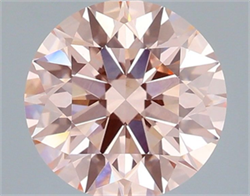 Picture of Lab Grown Diamond 2.18 Carats, Round with Ideal Cut, Fancy Intense Pink Color, VS1 Clarity and Certified by IGI