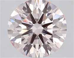 Picture of Lab Grown Diamond 2.03 Carats, Round with Ideal Cut, Fancy Pink Color, VS1 Clarity and Certified by IGI