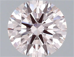 Picture of Lab Grown Diamond 1.80 Carats, Round with Ideal Cut, Fancy Pink Color, VS1 Clarity and Certified by IGI