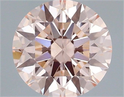 Picture of Lab Grown Diamond 1.51 Carats, Round with Ideal Cut, Fancy Intense Pink Color, VS2 Clarity and Certified by IGI