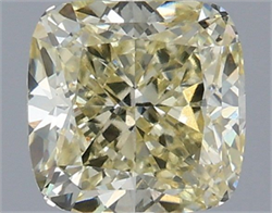 Picture of Lab Grown Diamond 2.02 Carats, CUSHION MODIFIED with  Cut, Fancy Yellow Color, VVS2 Clarity and Certified by IGI
