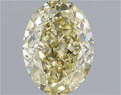 Picture of Lab Grown Diamond 2.05 Carats, Oval with  Cut, Fancy Yellow Color, VS1 Clarity and Certified by IGI