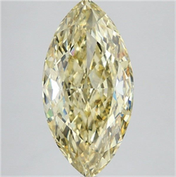 Picture of Lab Grown Diamond 5.09 Carats, Marquise with  Cut, Fancy Yellow Color, VS2 Clarity and Certified by IGI