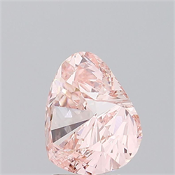 Picture of Lab Grown Diamond 3.32 Carats, Heart with  Cut, Fancy Intense Pink Color, VVS2 Clarity and Certified by IGI