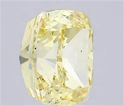 Picture of Lab Grown Diamond 2.01 Carats, Cushion with  Cut, Fancy Intense Yellow Color, VS2 Clarity and Certified by IGI