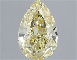 Picture of Lab Grown Diamond 2.01 Carats, Pear with  Cut, Fancy Yellow Color, VS1 Clarity and Certified by IGI