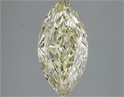 Picture of Lab Grown Diamond 3.07 Carats, Marquise with  Cut, Fancy Light Yellow Color, VS2 Clarity and Certified by IGI