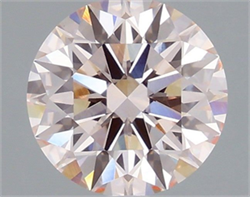 Picture of Lab Grown Diamond 2.02 Carats, Round with Ideal Cut, Fancy Light Pink Color, VS1 Clarity and Certified by IGI