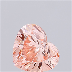 Picture of Lab Grown Diamond 3.01 Carats, Heart with  Cut, Fancy Intense Pink Color, VS2 Clarity and Certified by IGI