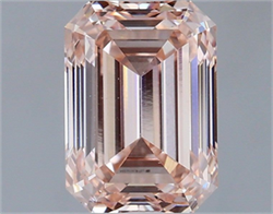 Picture of Lab Grown Diamond 1.58 Carats, Emerald with  Cut, Fancy Intense Pink Color, VS1 Clarity and Certified by IGI