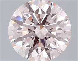 Picture of Lab Grown Diamond 2.02 Carats, Round with Ideal Cut, Fancy Pink Color, VVS2 Clarity and Certified by IGI