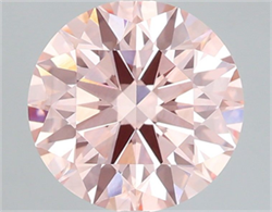Picture of Lab Grown Diamond 2.05 Carats, Round with Ideal Cut, Fancy Intense Pink Color, VS2 Clarity and Certified by IGI