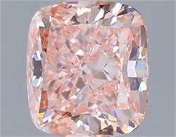Picture of Lab Grown Diamond 1.54 Carats, CUSHION MODIFIED with  Cut, Fancy Vivid Pink Color, VS1 Clarity and Certified by IGI
