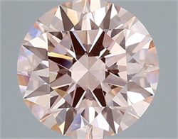 Picture of Lab Grown Diamond 2.00 Carats, Round with Ideal Cut, Fancy Intense Pink Color, VVS2 Clarity and Certified by IGI