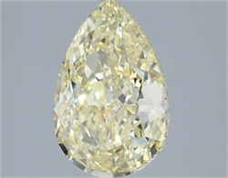 Picture of Lab Grown Diamond 3.09 Carats, Pear with  Cut, Fancy Yellow Color, VS1 Clarity and Certified by IGI