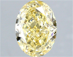 Picture of Lab Grown Diamond 1.96 Carats, Oval with  Cut, Fancy Intense Yellow Color, VVS2 Clarity and Certified by IGI