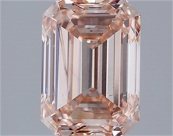 Picture of Lab Grown Diamond 2.50 Carats, Emerald with  Cut, Fancy Intense Pink Color, VS2 Clarity and Certified by IGI