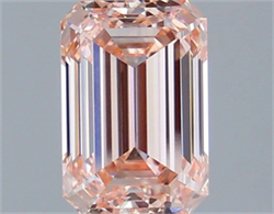 Picture of Lab Grown Diamond 2.51 Carats, Emerald with  Cut, Fancy Intense Pink Color, VVS2 Clarity and Certified by IGI