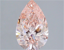 Picture of Lab Grown Diamond 1.80 Carats, Pear with  Cut, Fancy Vivid Pink Color, VVS2 Clarity and Certified by IGI