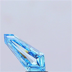 Picture of Lab Grown Diamond 2.01 Carats, HEXAGONAL with  Cut, Fancy Vivid Blue Color, VS1 Clarity and Certified by IGI