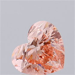 Picture of Lab Grown Diamond 3.00 Carats, Heart with  Cut, Fancy Intense Pink Color, VS1 Clarity and Certified by IGI