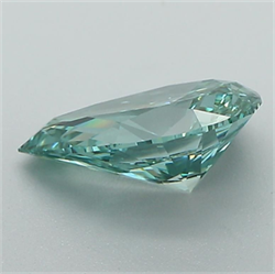 Picture of Lab Grown Diamond 1.44 Carats, Pear with  Cut, Fancy Vivid Green Color, VS1 Clarity and Certified by IGI