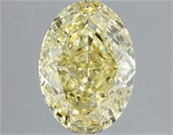 Picture of Lab Grown Diamond 3.02 Carats, Oval with  Cut, Fancy Yellow Color, VS2 Clarity and Certified by IGI