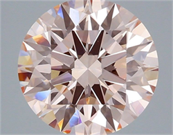 Picture of Lab Grown Diamond 3.01 Carats, Round with Ideal Cut, Fancy Intense Pink Color, VVS2 Clarity and Certified by IGI