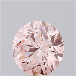 Picture of Lab Grown Diamond 3.20 Carats, Round with Ideal Cut, Fancy Intense Pink Color, VVS2 Clarity and Certified by IGI