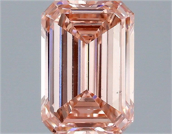 Picture of Lab Grown Diamond 2.00 Carats, Emerald with  Cut, Fancy Intense Pink Color, VS2 Clarity and Certified by IGI
