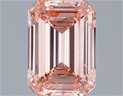 Picture of Lab Grown Diamond 2.02 Carats, Emerald with  Cut, Fancy Intense Pink Color, VS1 Clarity and Certified by IGI