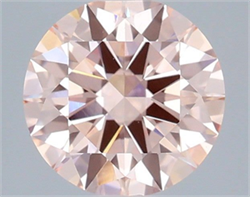 Picture of Lab Grown Diamond 1.50 Carats, Round with Excellent Cut, Fancy Intense Pink Color, VS1 Clarity and Certified by IGI
