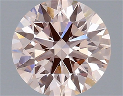 Picture of Lab Grown Diamond 2.03 Carats, Round with Ideal Cut, Fancy Intense Pink Color, VS1 Clarity and Certified by IGI