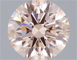 Picture of Lab Grown Diamond 2.02 Carats, Round with Ideal Cut, Fancy Intense Pink Color, VS1 Clarity and Certified by IGI