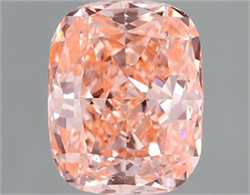 Picture of Lab Grown Diamond 1.55 Carats, CUSHION MODIFIED with  Cut, Fancy Vivid Pink Color, VS2 Clarity and Certified by IGI