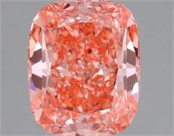 Picture of Lab Grown Diamond 1.50 Carats, CUSHION MODIFIED with  Cut, Fancy Vivid Pink Color, VVS2 Clarity and Certified by IGI