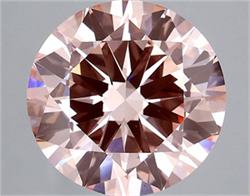 Picture of Lab Grown Diamond 4.00 Carats, Round with Excellent Cut, Fancy Intense Pink Color, VS1 Clarity and Certified by IGI