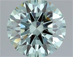 Picture of Lab Grown Diamond 3.03 Carats, Round with Ideal Cut, Fancy Vivid Green Color, VS1 Clarity and Certified by IGI