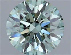 Picture of Lab Grown Diamond 1.51 Carats, Round with Excellent Cut, Fancy Intense Green Color, VS1 Clarity and Certified by IGI