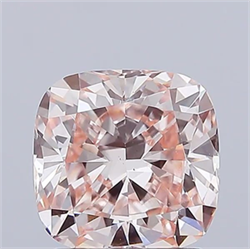 Picture of Lab Grown Diamond 1.88 Carats, Cushion with  Cut, Fancy Pink Color, VS1 Clarity and Certified by IGI