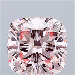 Picture of Lab Grown Diamond 5.08 Carats, CUSHION MODIFIED with  Cut, Fancy Intense Pink Color, VS1 Clarity and Certified by IGI