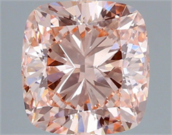 Picture of Lab Grown Diamond 3.02 Carats, CUSHION MODIFIED with  Cut, Fancy Vivid Pink Color, VS1 Clarity and Certified by IGI