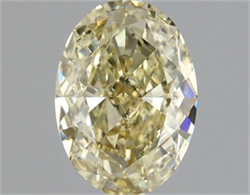 Picture of Lab Grown Diamond 2.02 Carats, Oval with  Cut, Fancy Yellow Color, VS1 Clarity and Certified by IGI