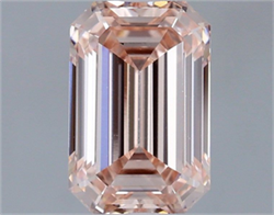 Picture of Lab Grown Diamond 1.57 Carats, Emerald with  Cut, Fancy Intense Pink Color, VS1 Clarity and Certified by IGI