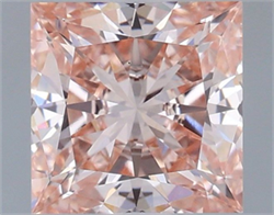 Picture of Lab Grown Diamond 1.51 Carats, Princess with  Cut, Fancy Pink Color, VS1 Clarity and Certified by IGI