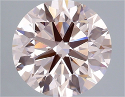 Picture of Lab Grown Diamond 3.98 Carats, Round with Excellent Cut, Fancy Pink Color, VS1 Clarity and Certified by IGI