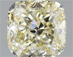 Picture of Lab Grown Diamond 2.05 Carats, CUSHION MODIFIED with  Cut, Fancy Light Yellow Color, VVS2 Clarity and Certified by IGI